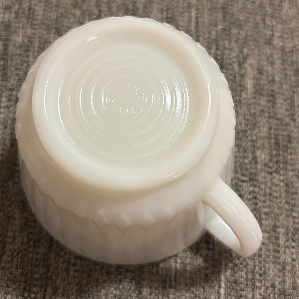 Macbeth Evans Monax Petalware 2 Teacup & Sugar Bowl